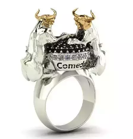Ring with bulls Model 1604