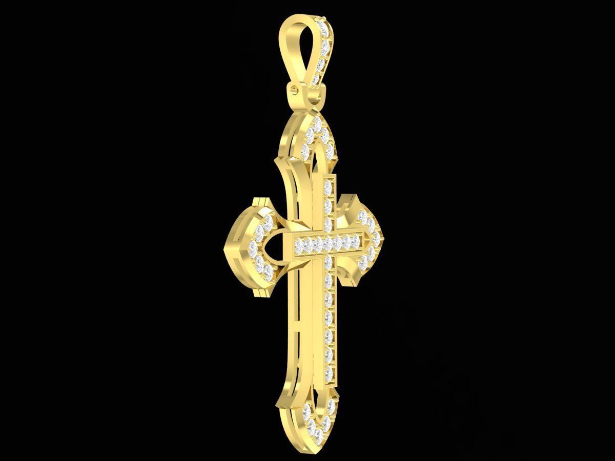 Cross Pendant Jewelry 3D Model 3353 3D print model_1