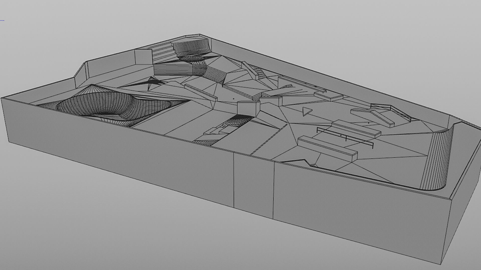 SKATE PARK Low-poly 3D model_5