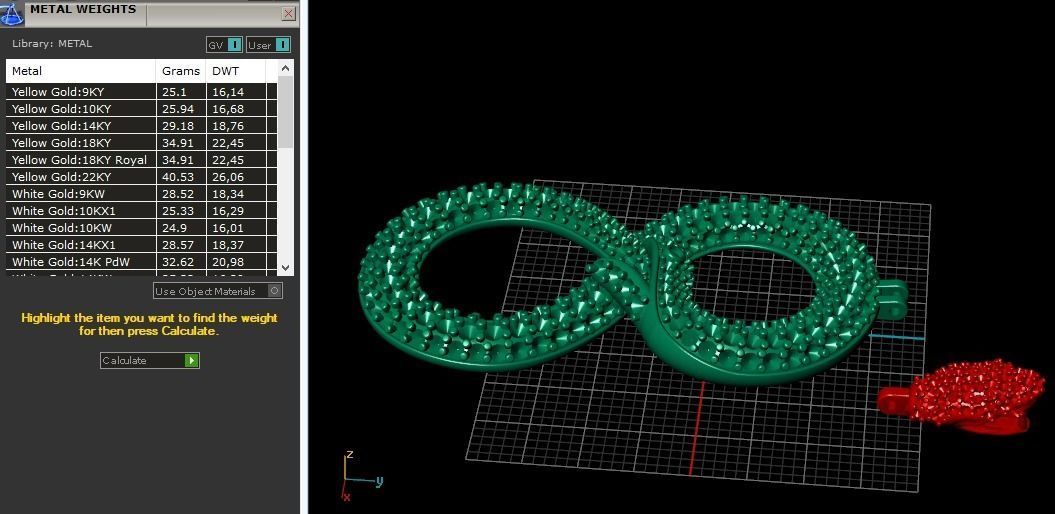 Pendant Snake Model 1610 3D print model_7