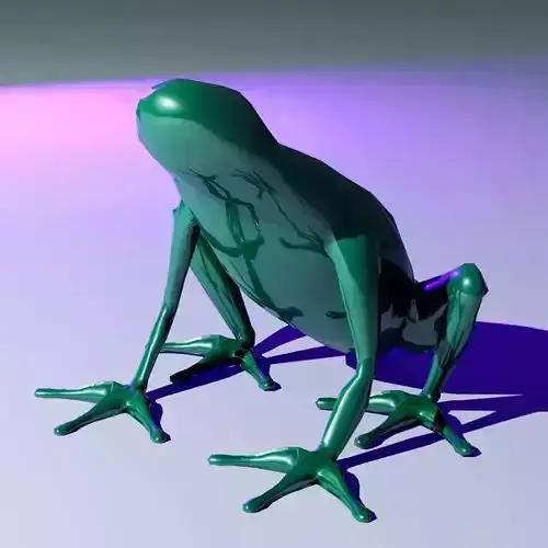 Frog Character Free low-poly 3D model