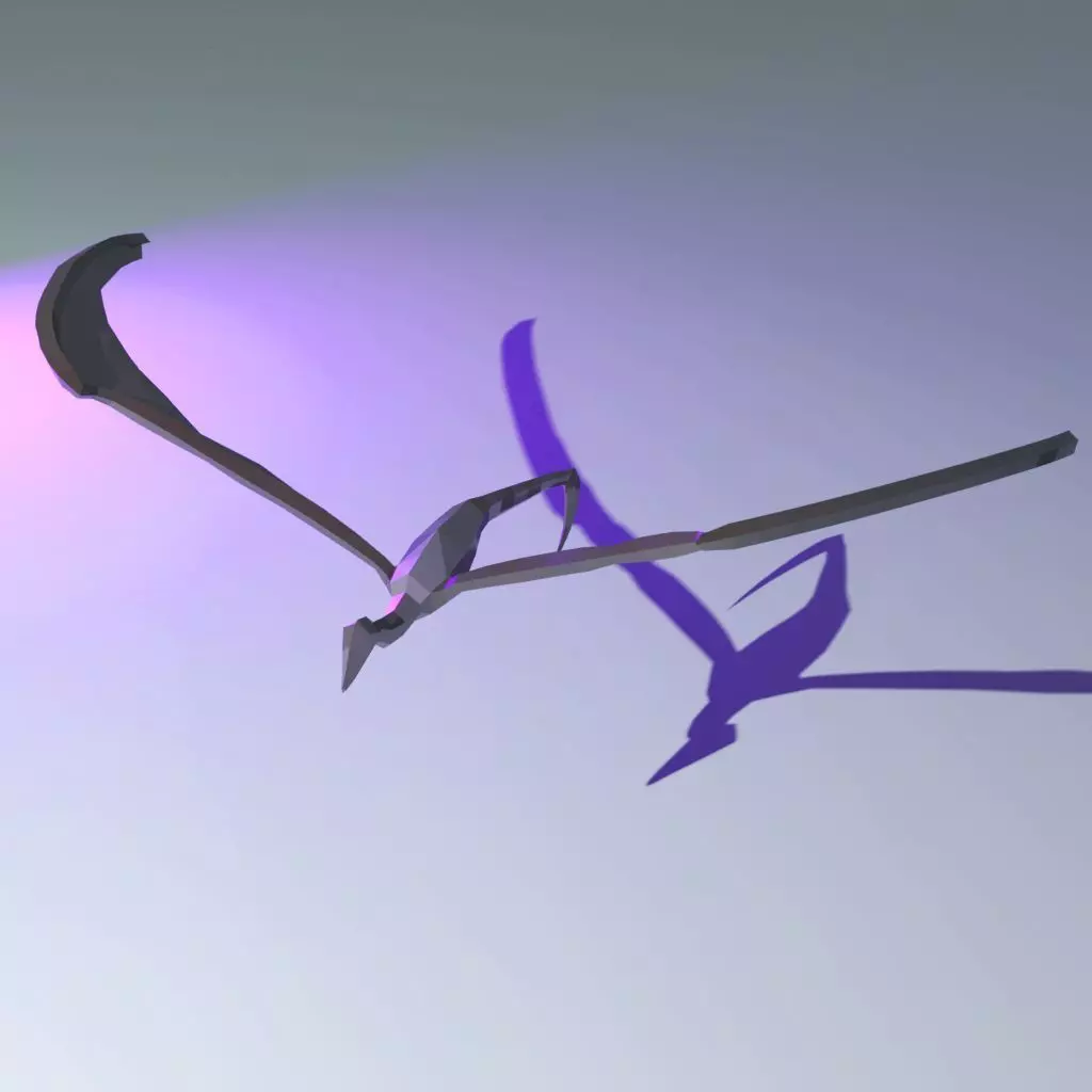 Mosquito Bat Creature Enemy Free low-poly 3D model_0