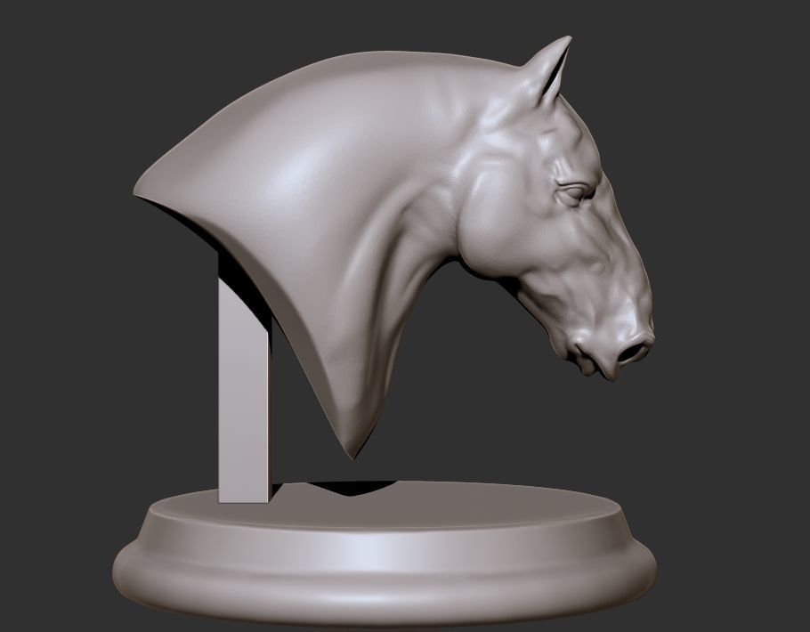 Head Horse 3D print model_2