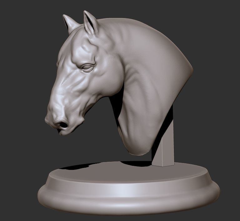 Head Horse 3D print model_3
