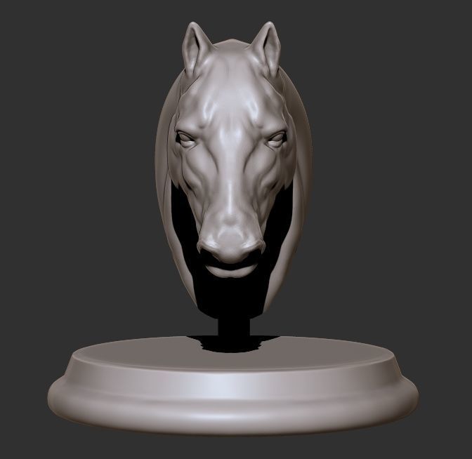 Head Horse 3D print model_5