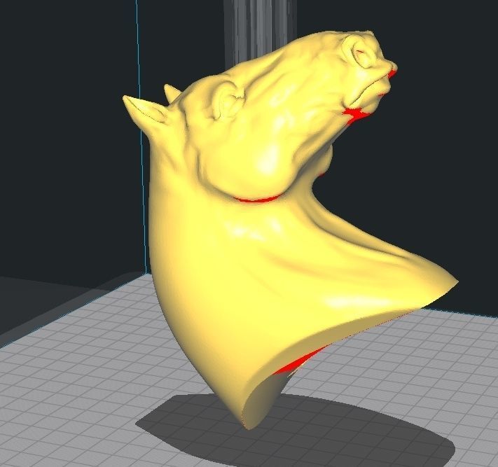 Head Horse 3D print model_10