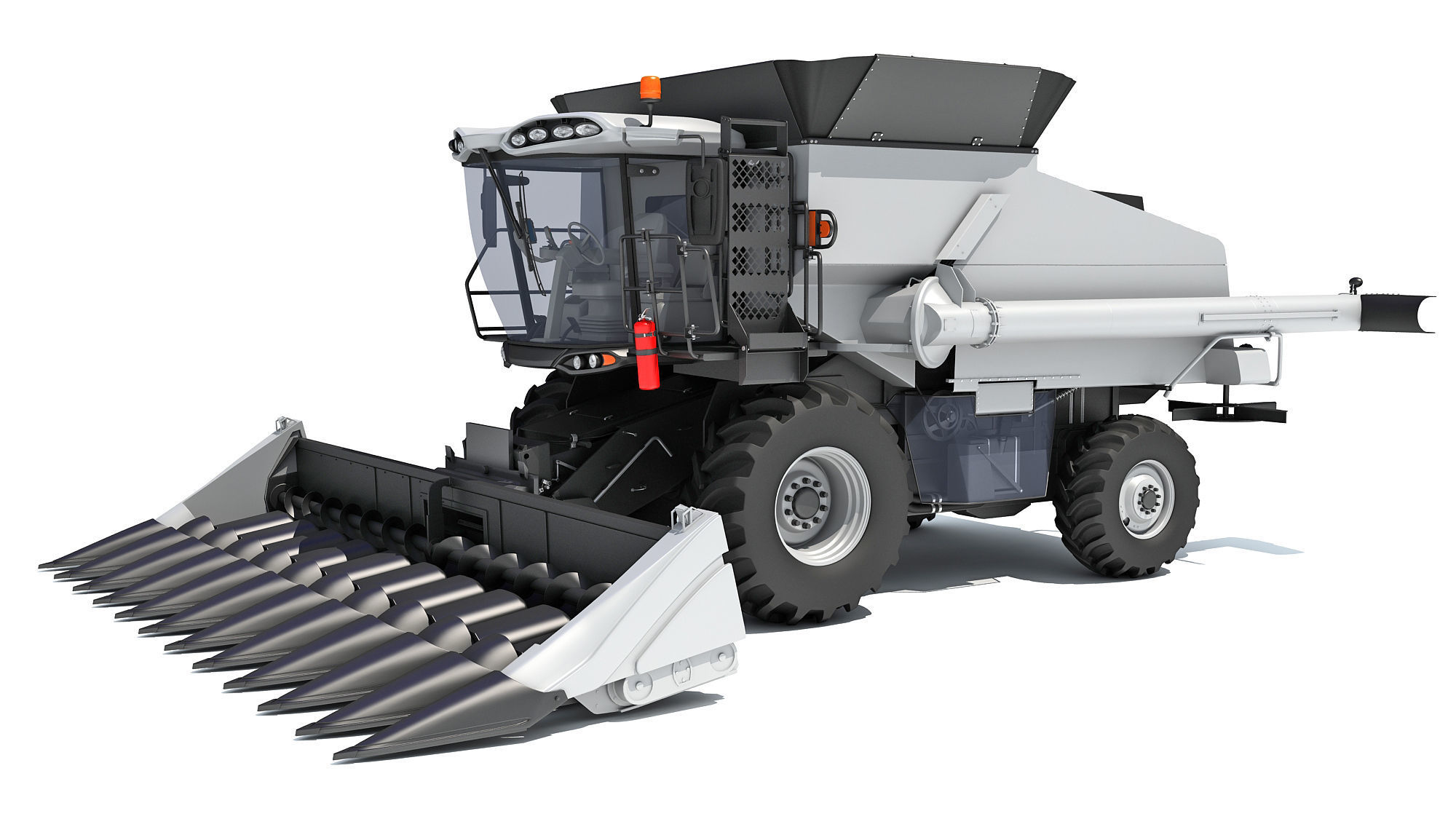 Combine Harvester 3D model_9