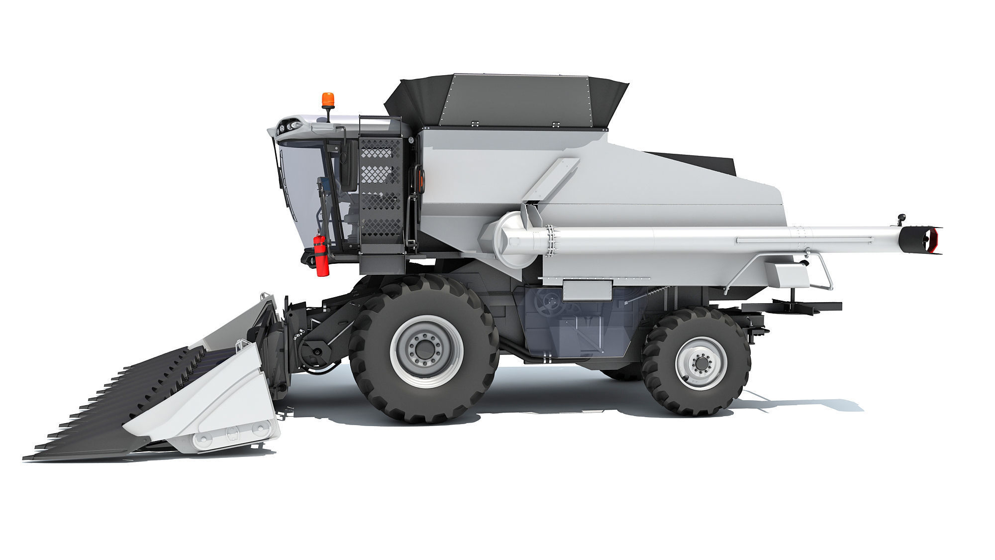 Combine Harvester 3D model_1