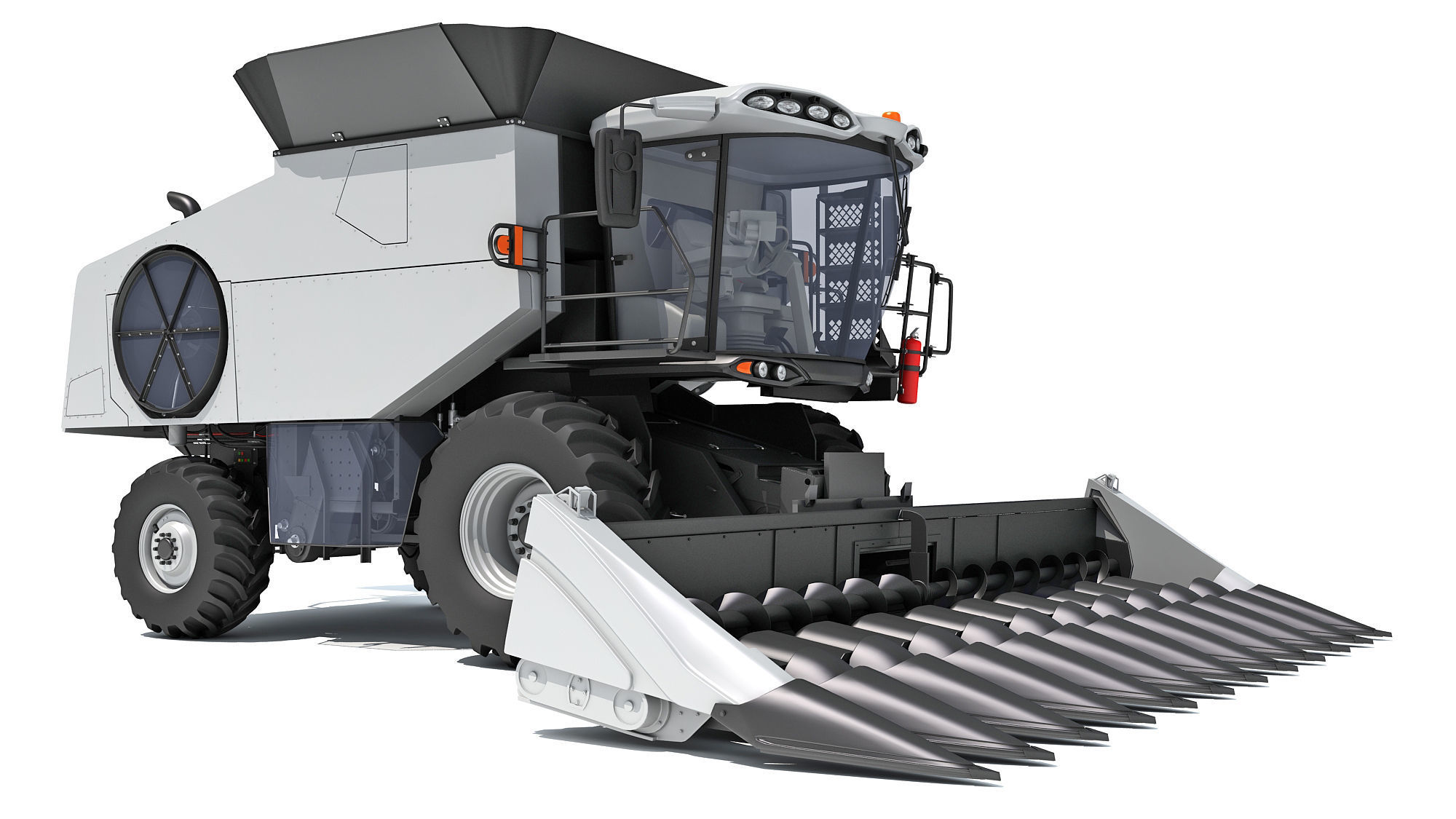 Combine Harvester 3D model_8