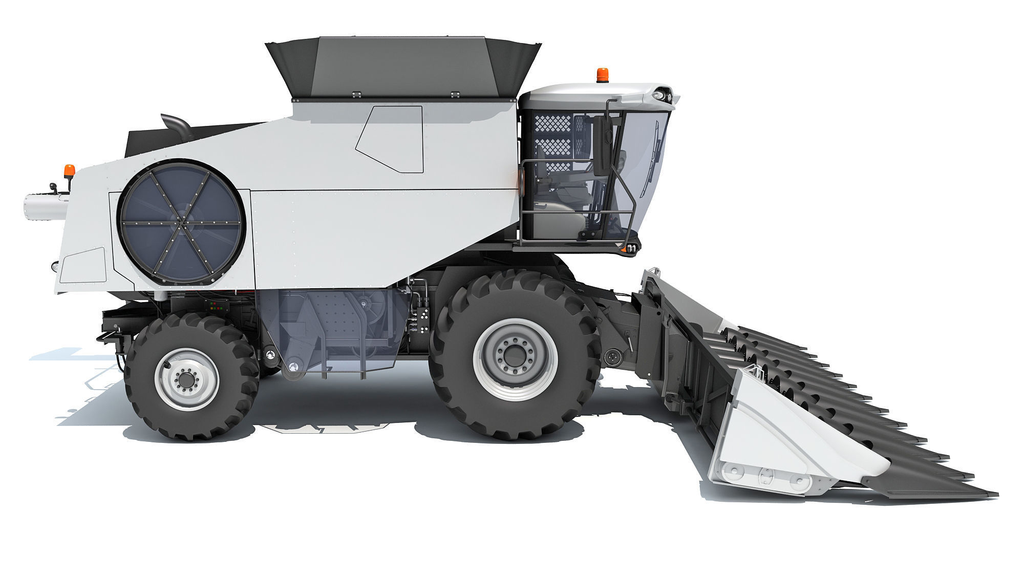 Combine Harvester 3D model_7