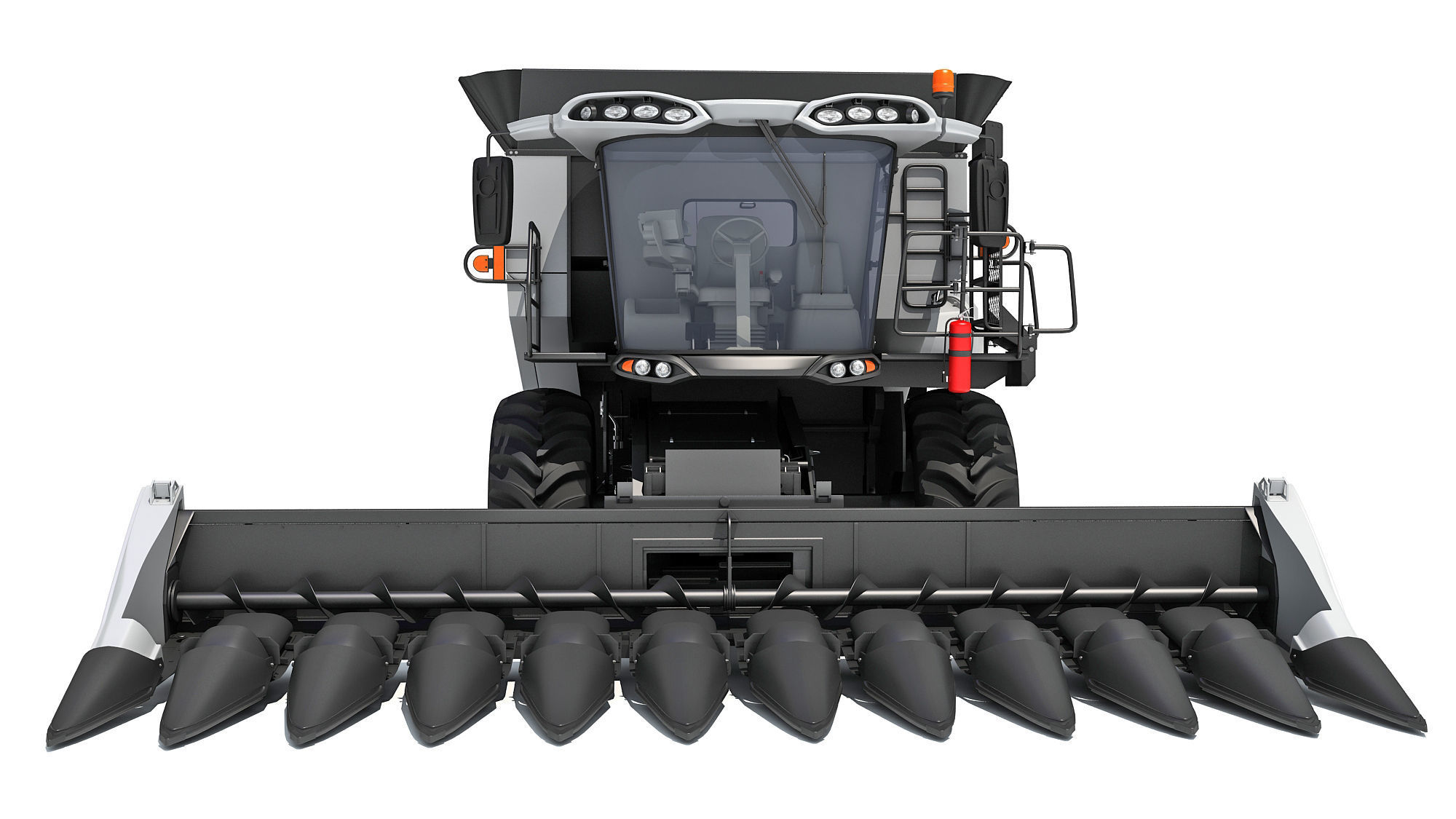 Combine Harvester 3D model_11