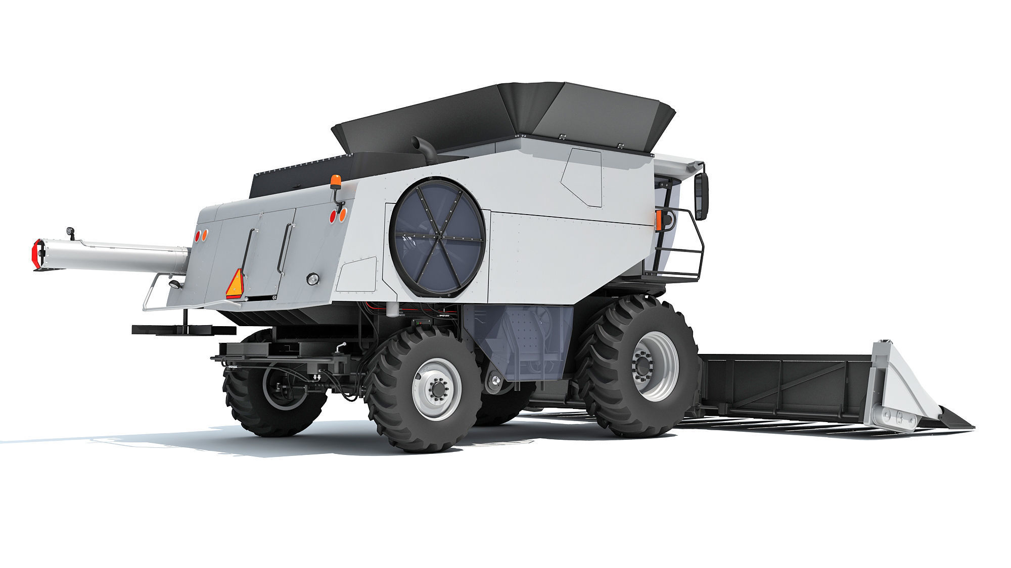 Combine Harvester 3D model_5