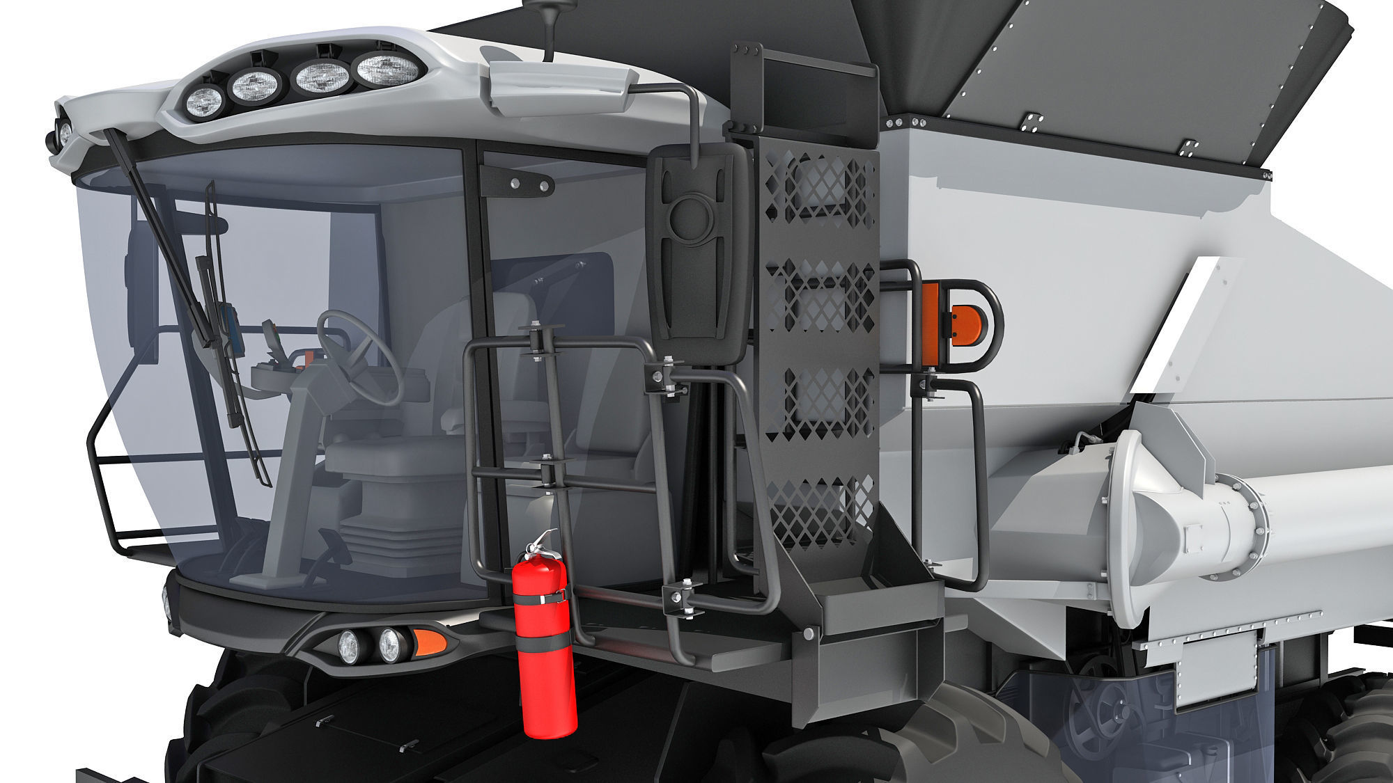Combine Harvester 3D model_14
