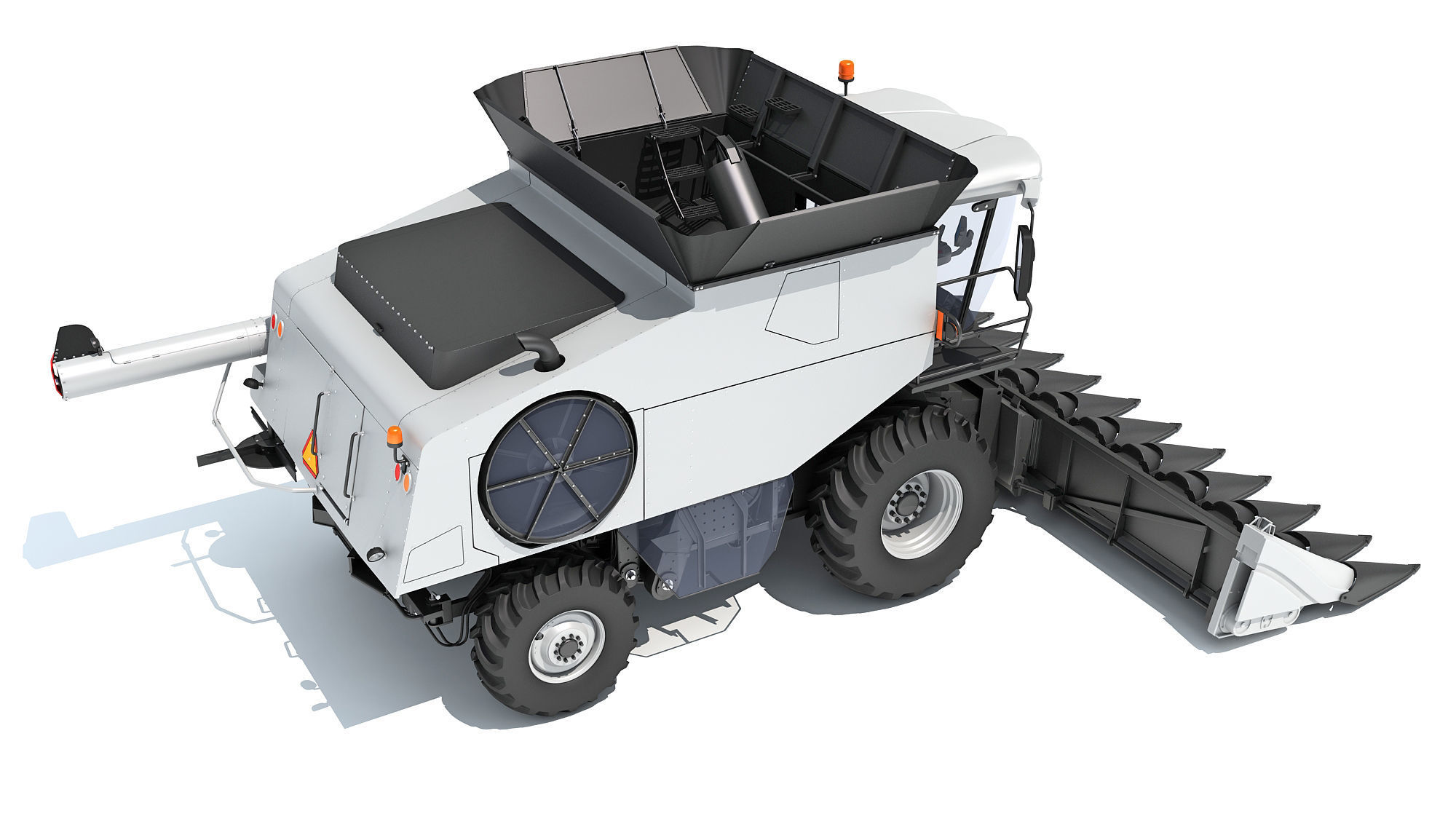 Combine Harvester 3D model_6