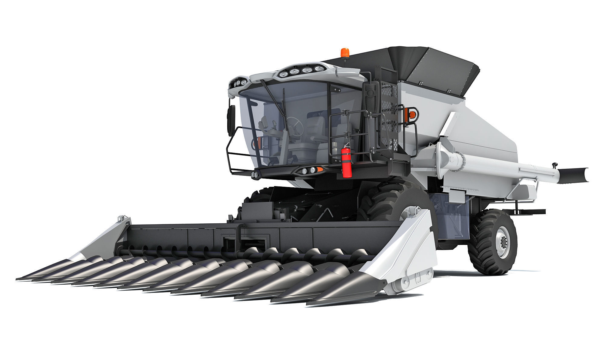 Combine Harvester 3D model_12