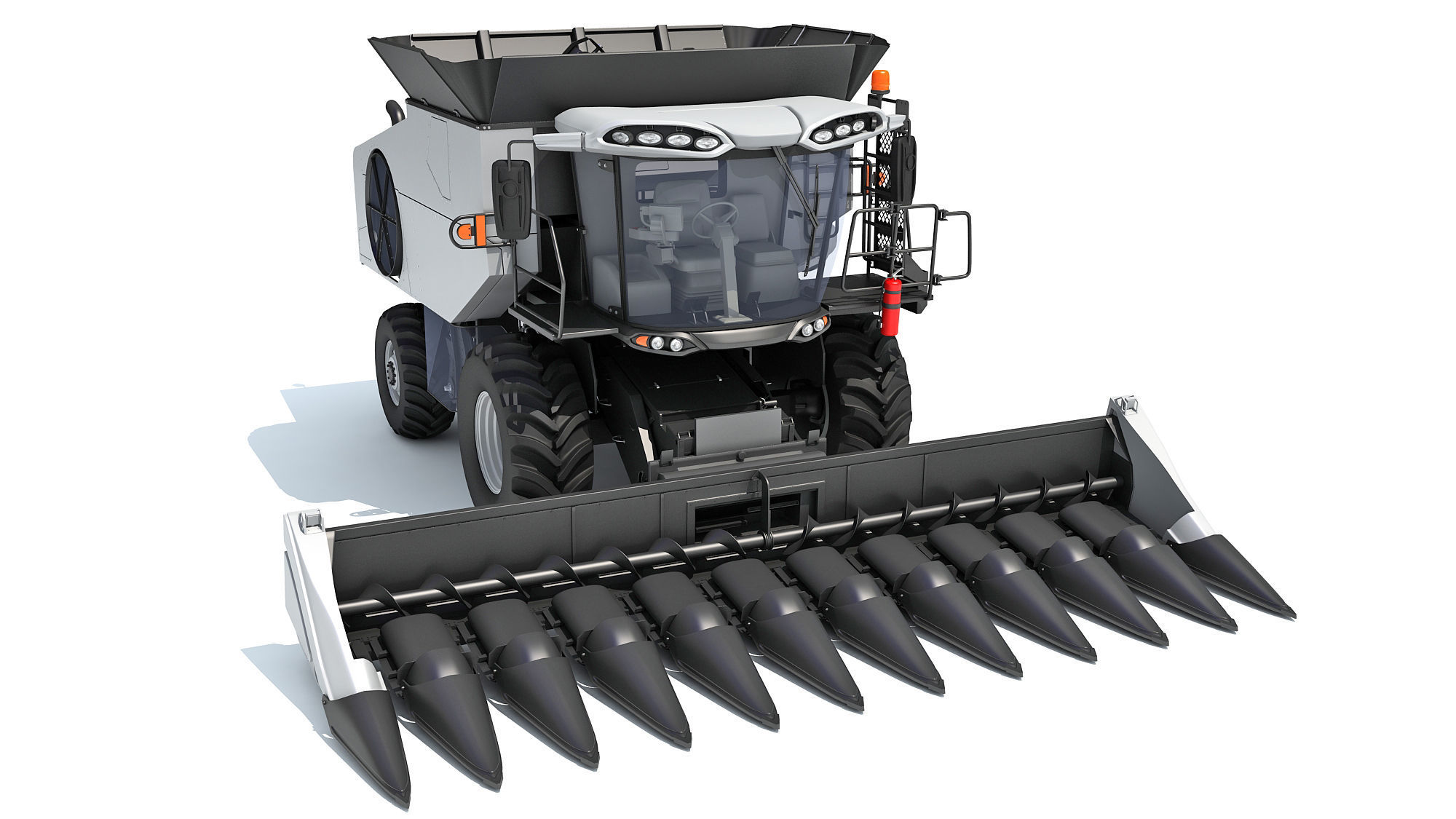 Combine Harvester 3D model_10