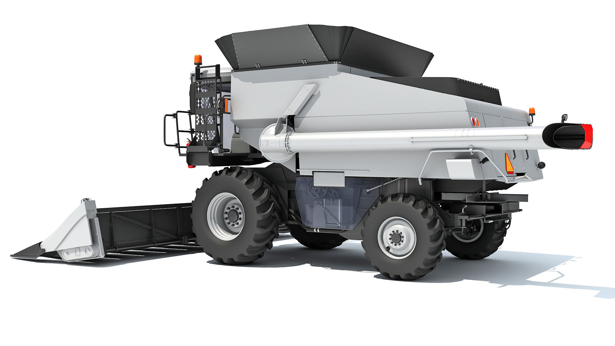 Combine Harvester 3D model_2