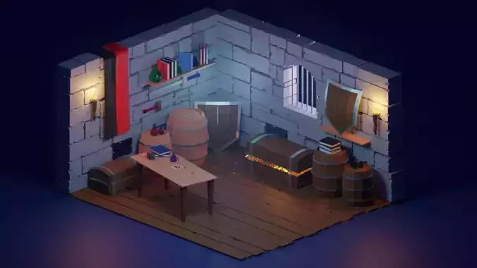 Robbers room Middle - poly