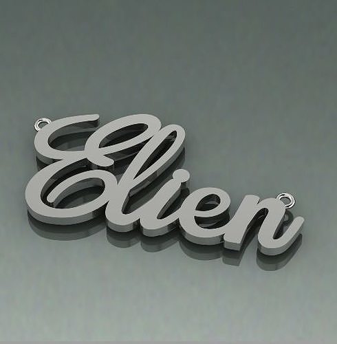 Pendant Elien Model 1628 3D print model