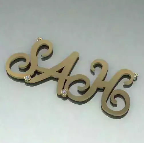 Pendant with the inscription SAH Model 1619