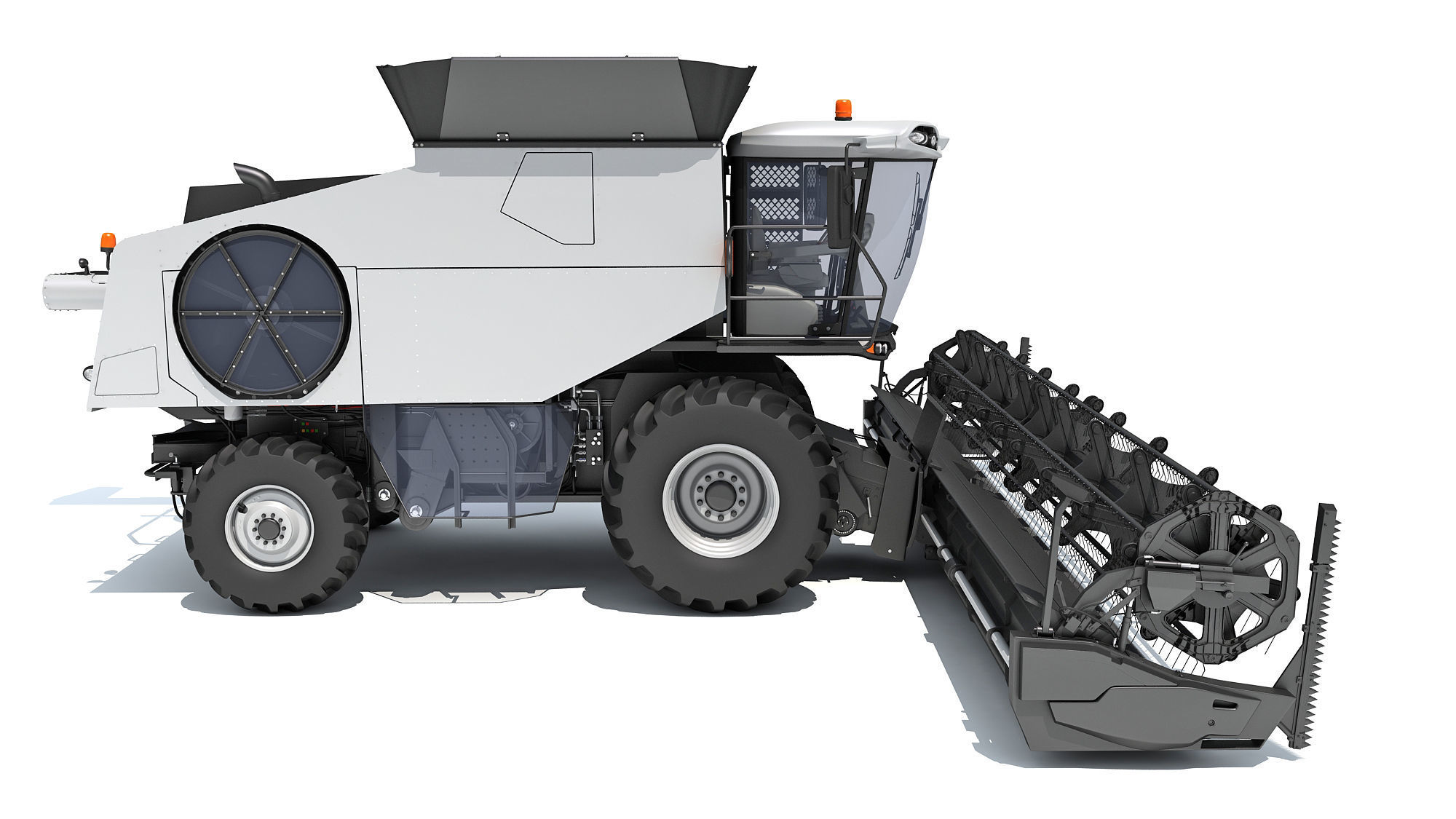 Combine Harvester 3D model_7