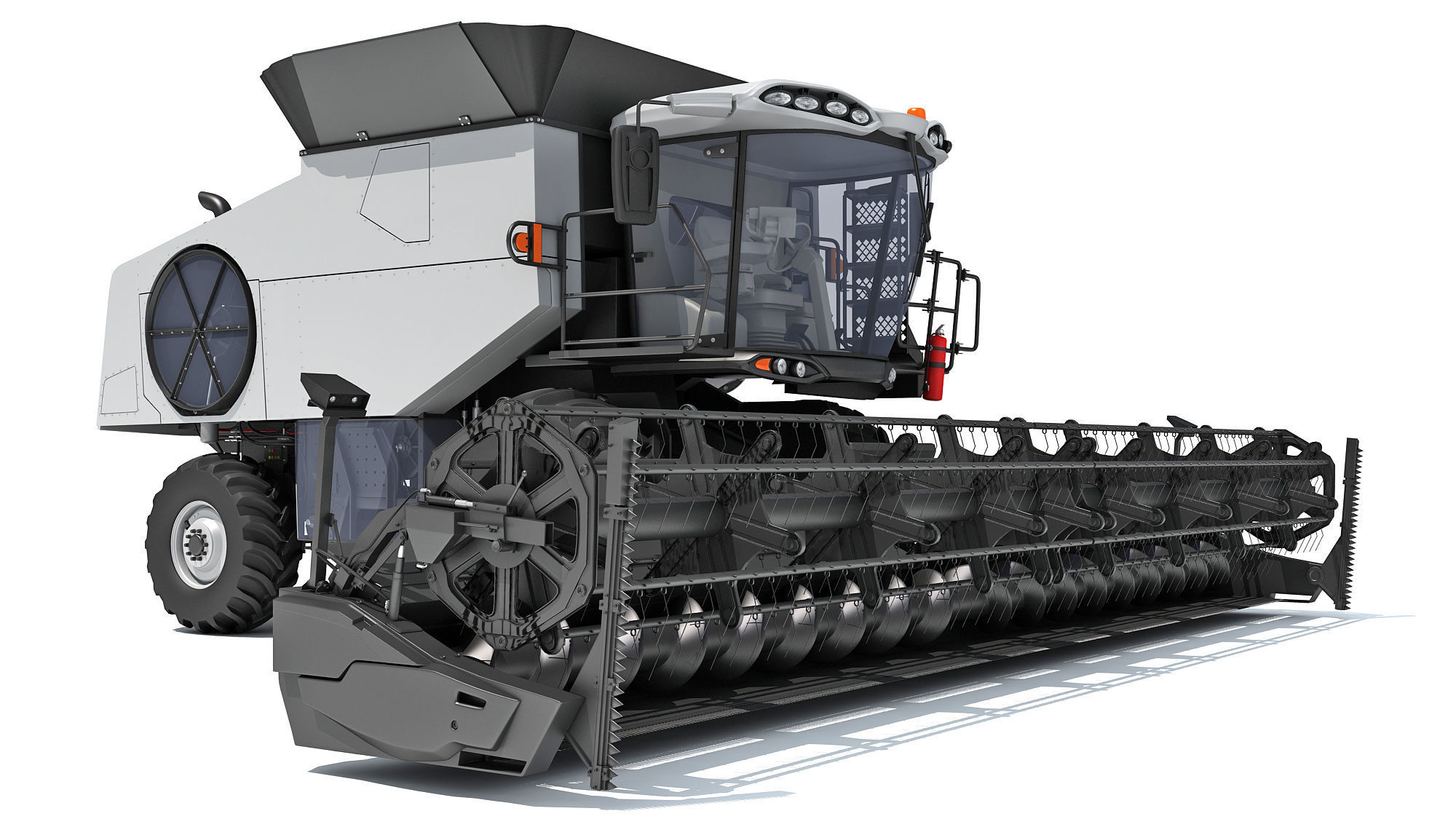 Combine Harvester 3D model_8