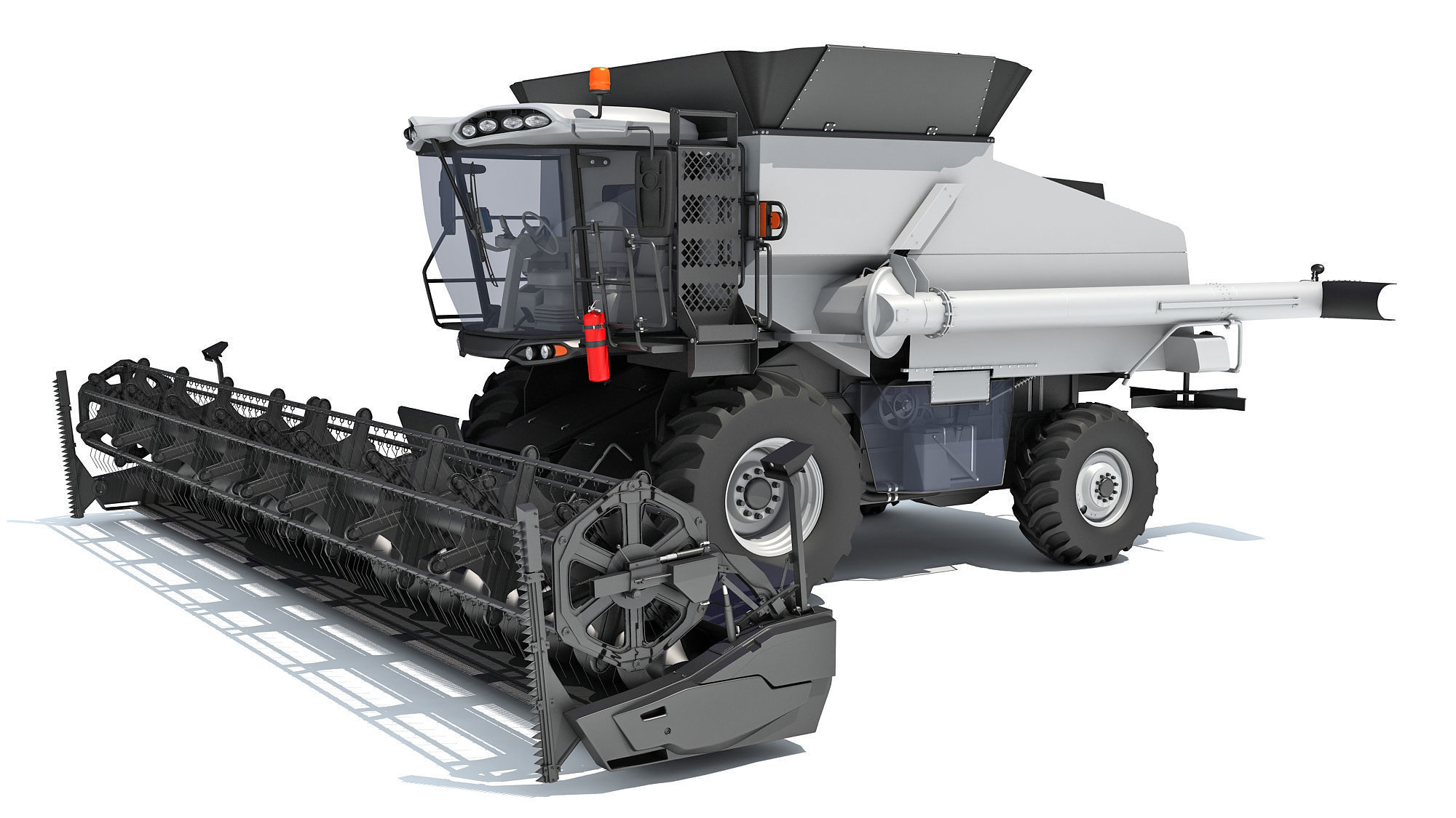 Combine Harvester 3D model_9