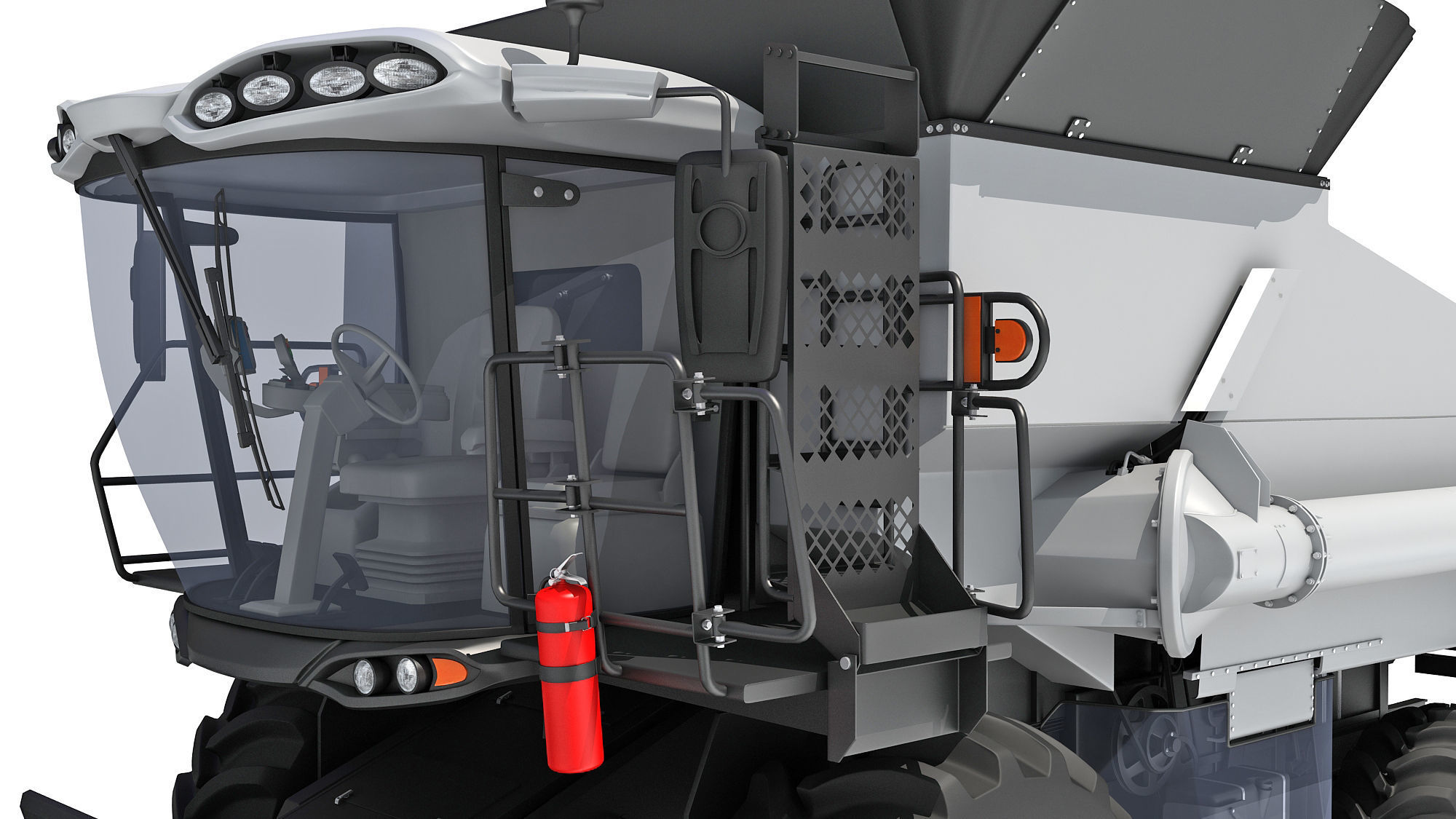 Combine Harvester 3D model_14