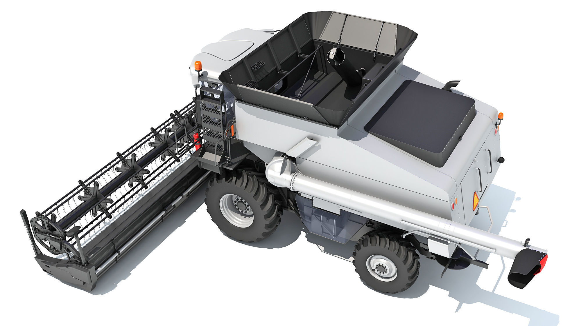 Combine Harvester 3D model_3