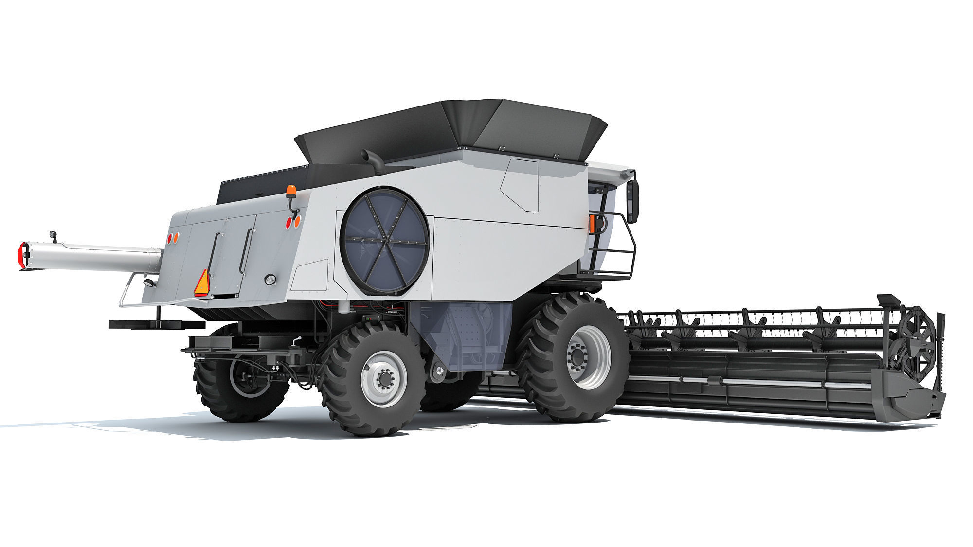 Combine Harvester 3D model_5