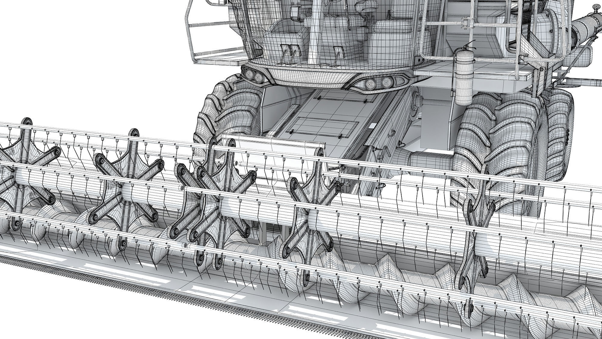Combine Harvester 3D model_21