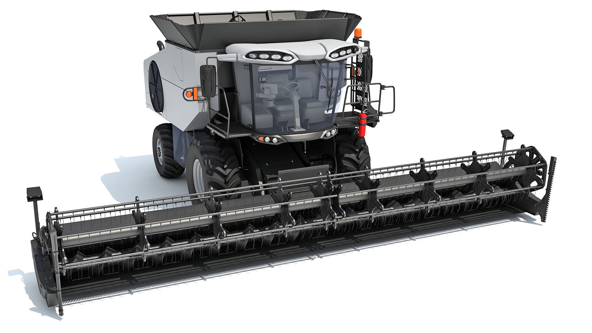 Combine Harvester 3D model_10