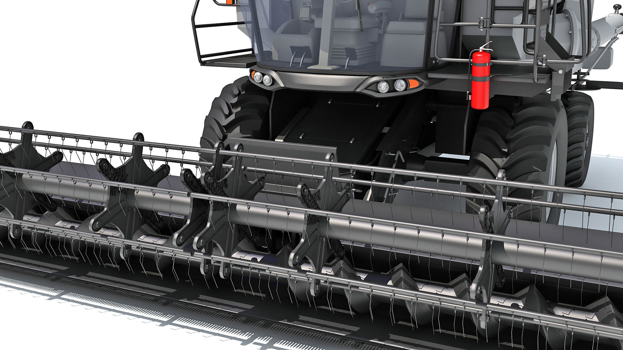 Combine Harvester 3D model_13