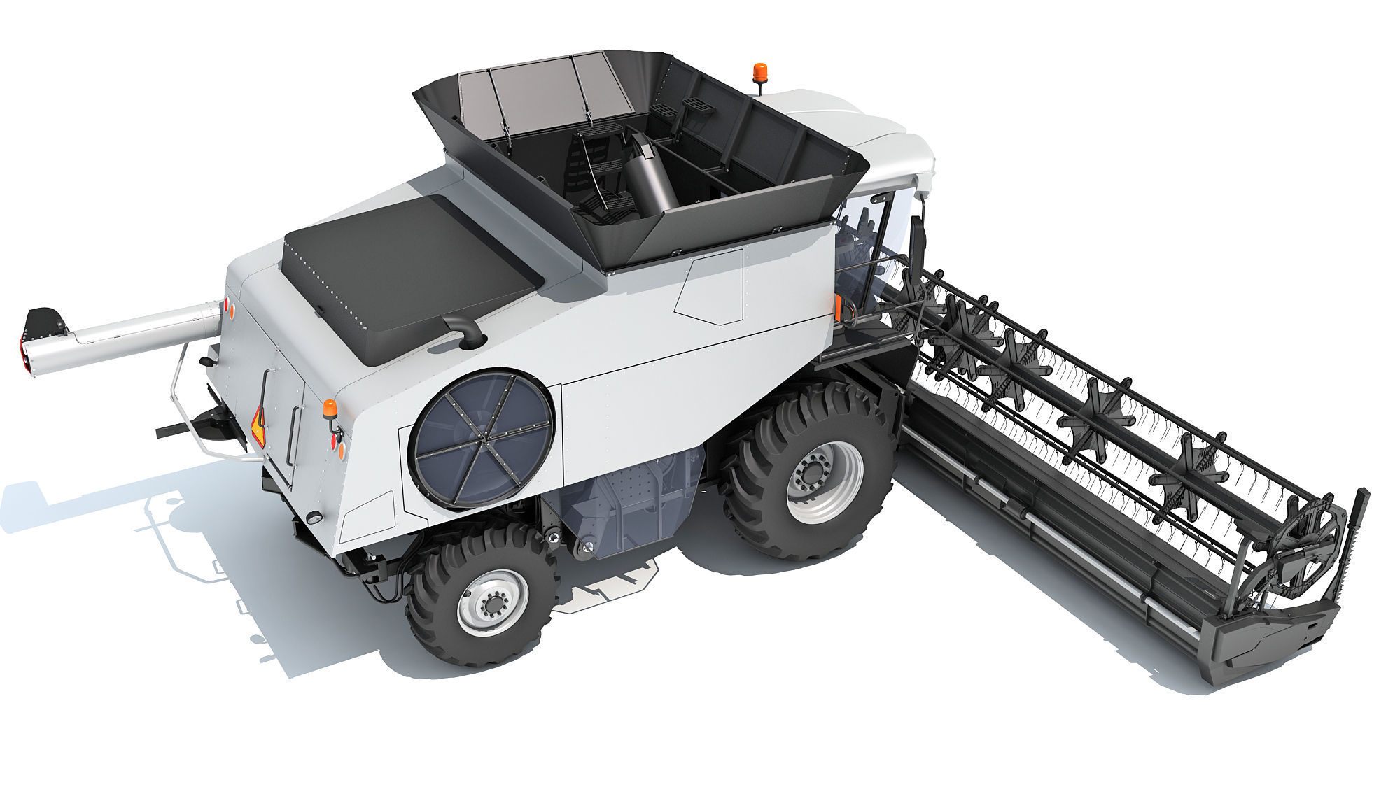 Combine Harvester 3D model_6