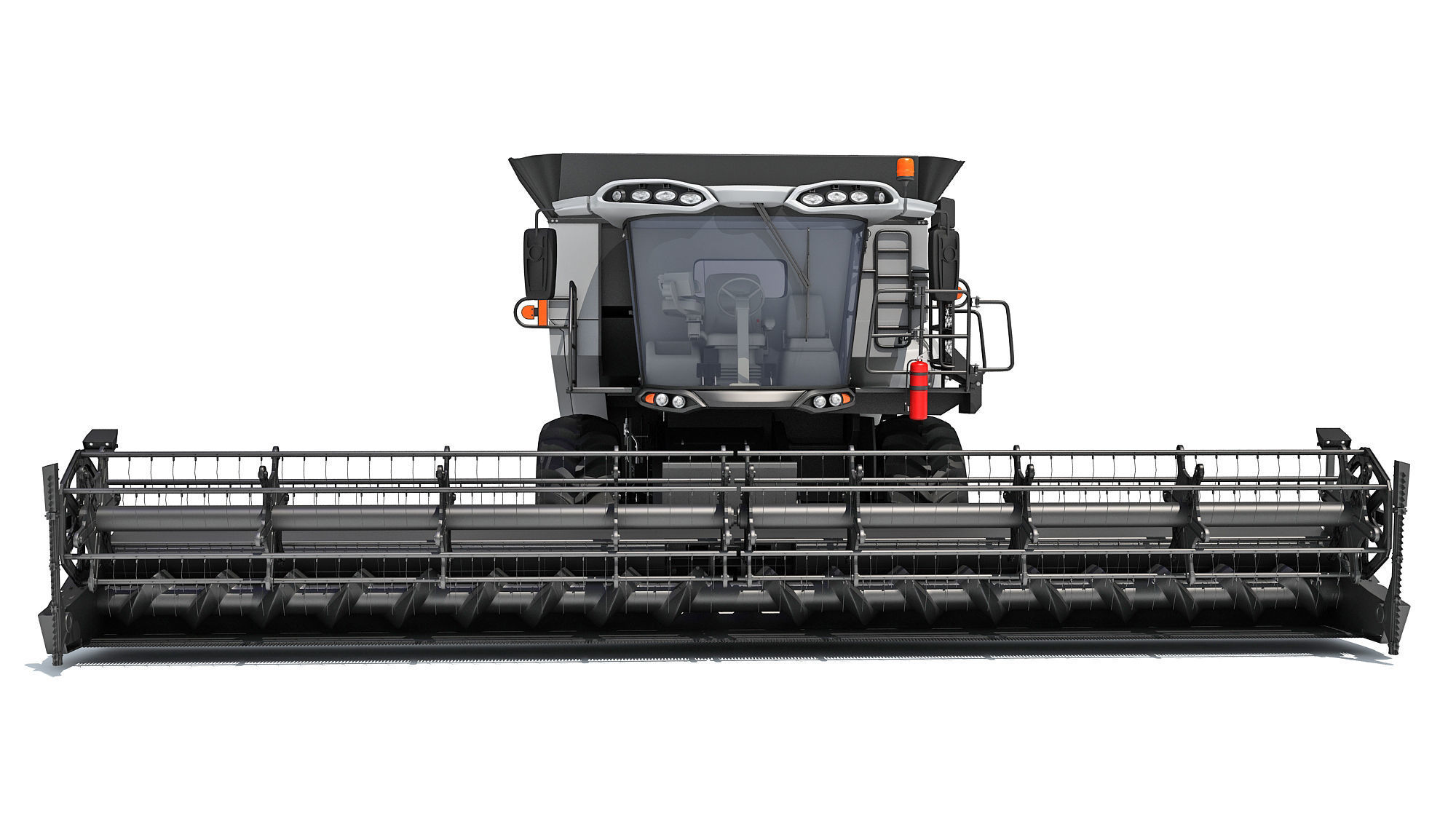 Combine Harvester 3D model_11