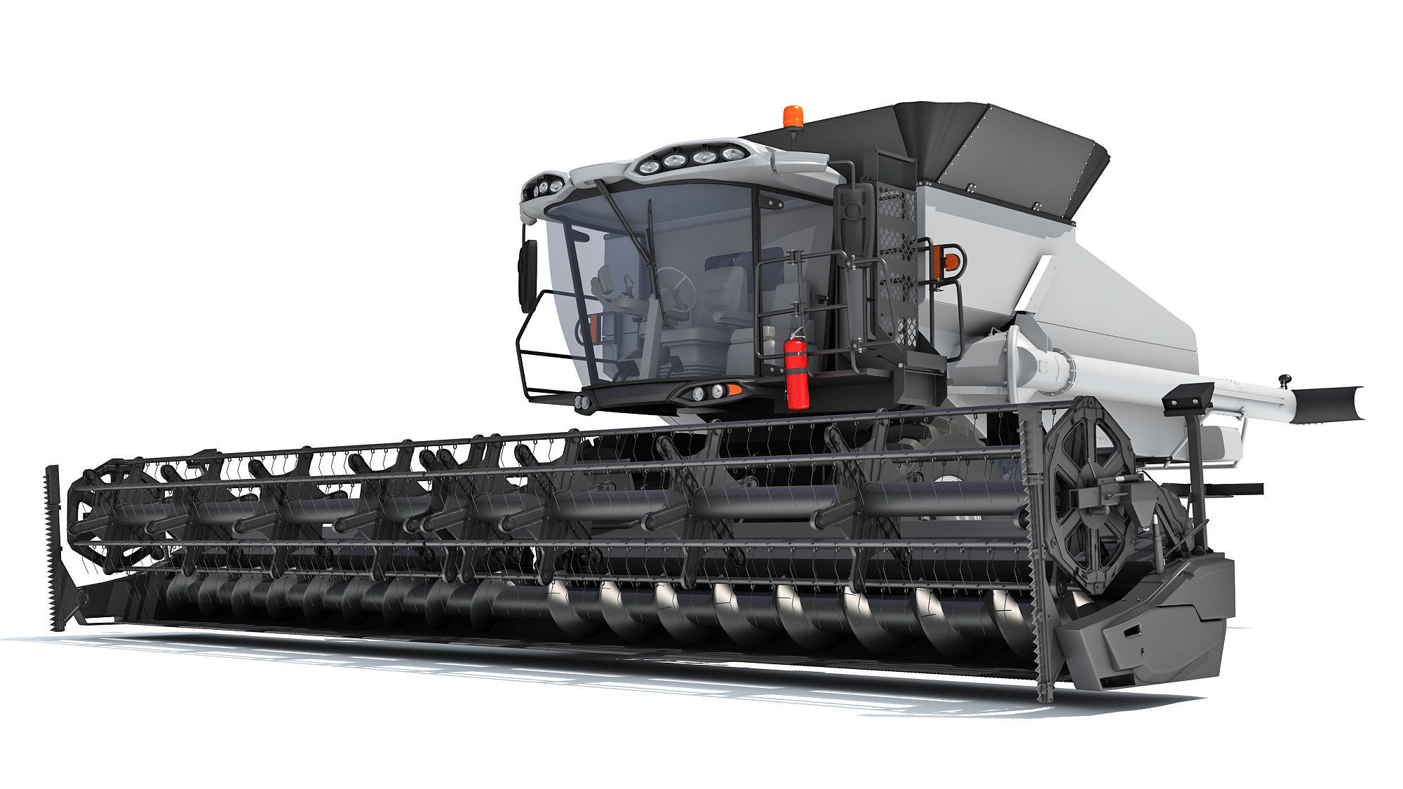 Combine Harvester 3D model_12