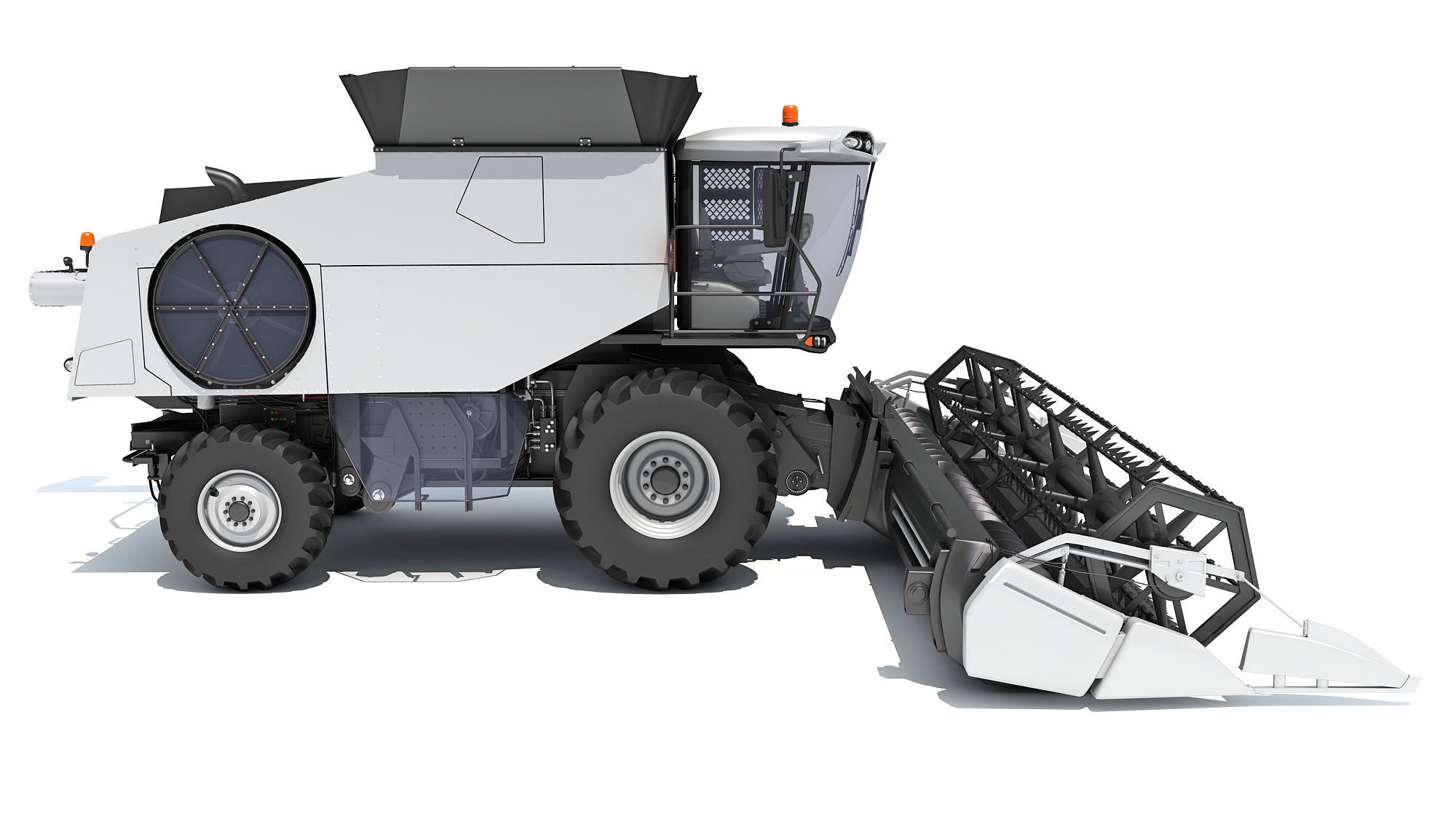 Combine Harvester 3D model_1