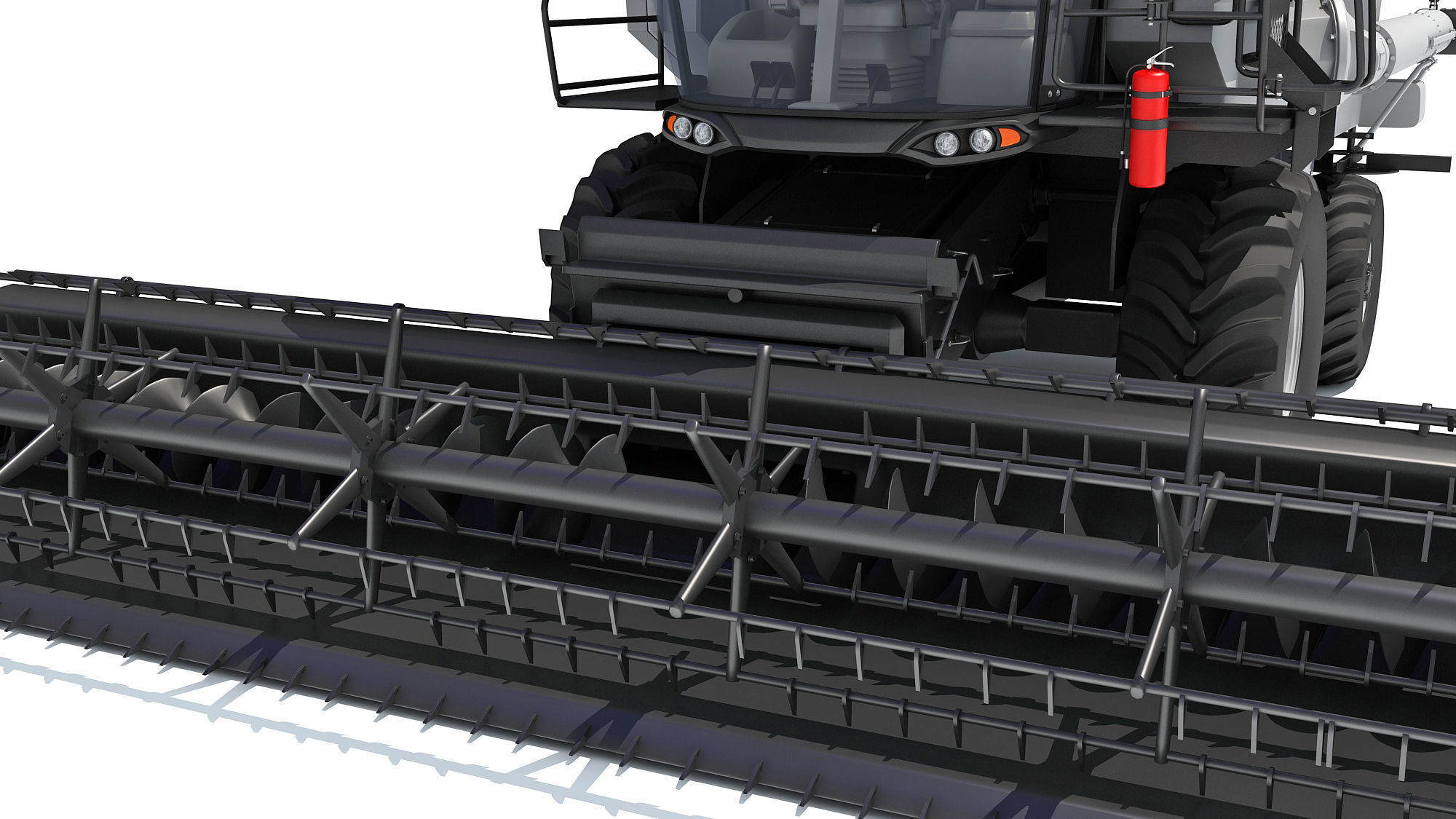 Combine Harvester 3D model_6