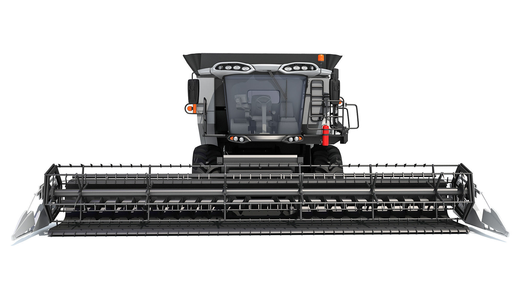 Combine Harvester 3D model_4