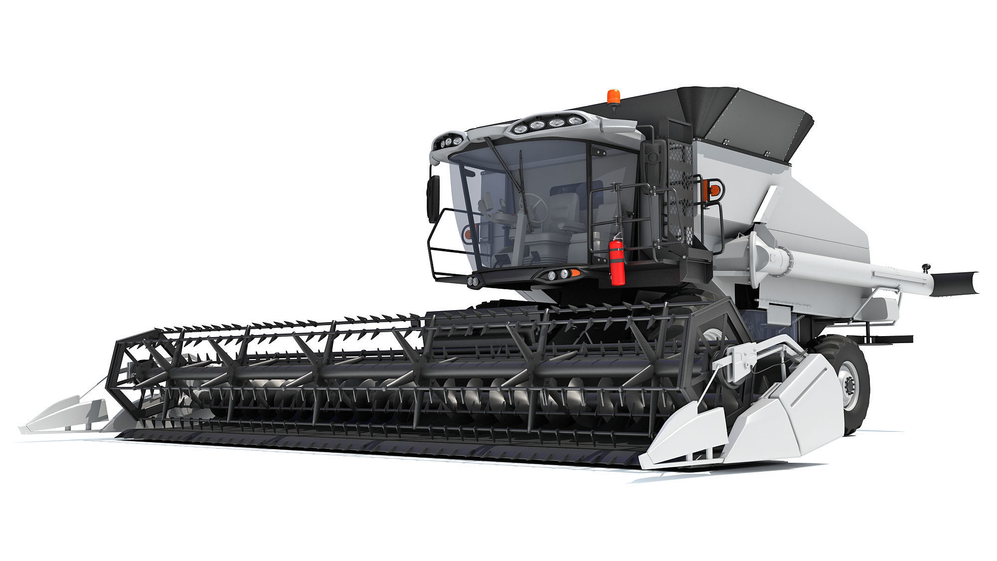 Combine Harvester 3D model_5