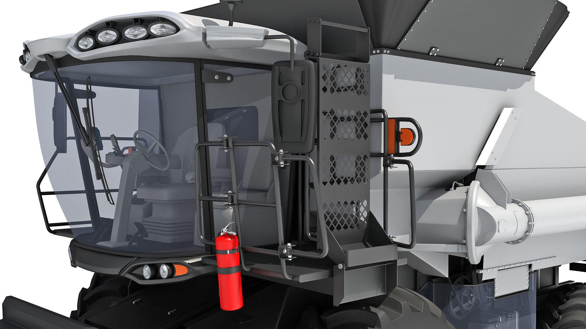 Combine Harvester 3D model_7