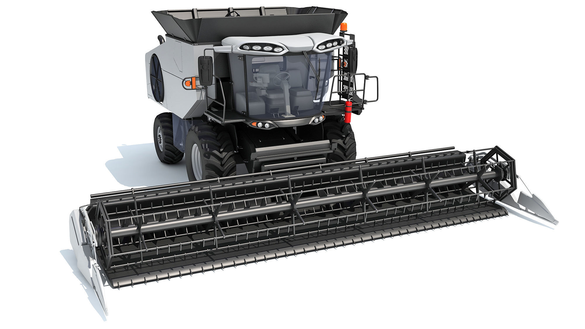 Combine Harvester 3D model_3