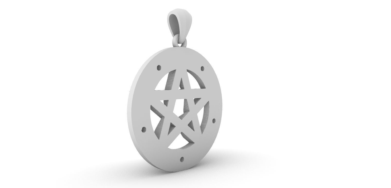 Celtic Pentagrama  3D print model_16