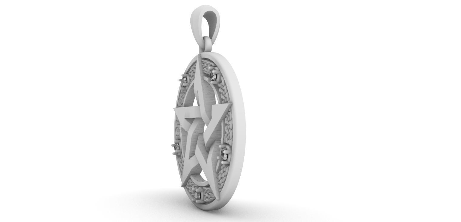 Celtic Pentagrama  3D print model_18