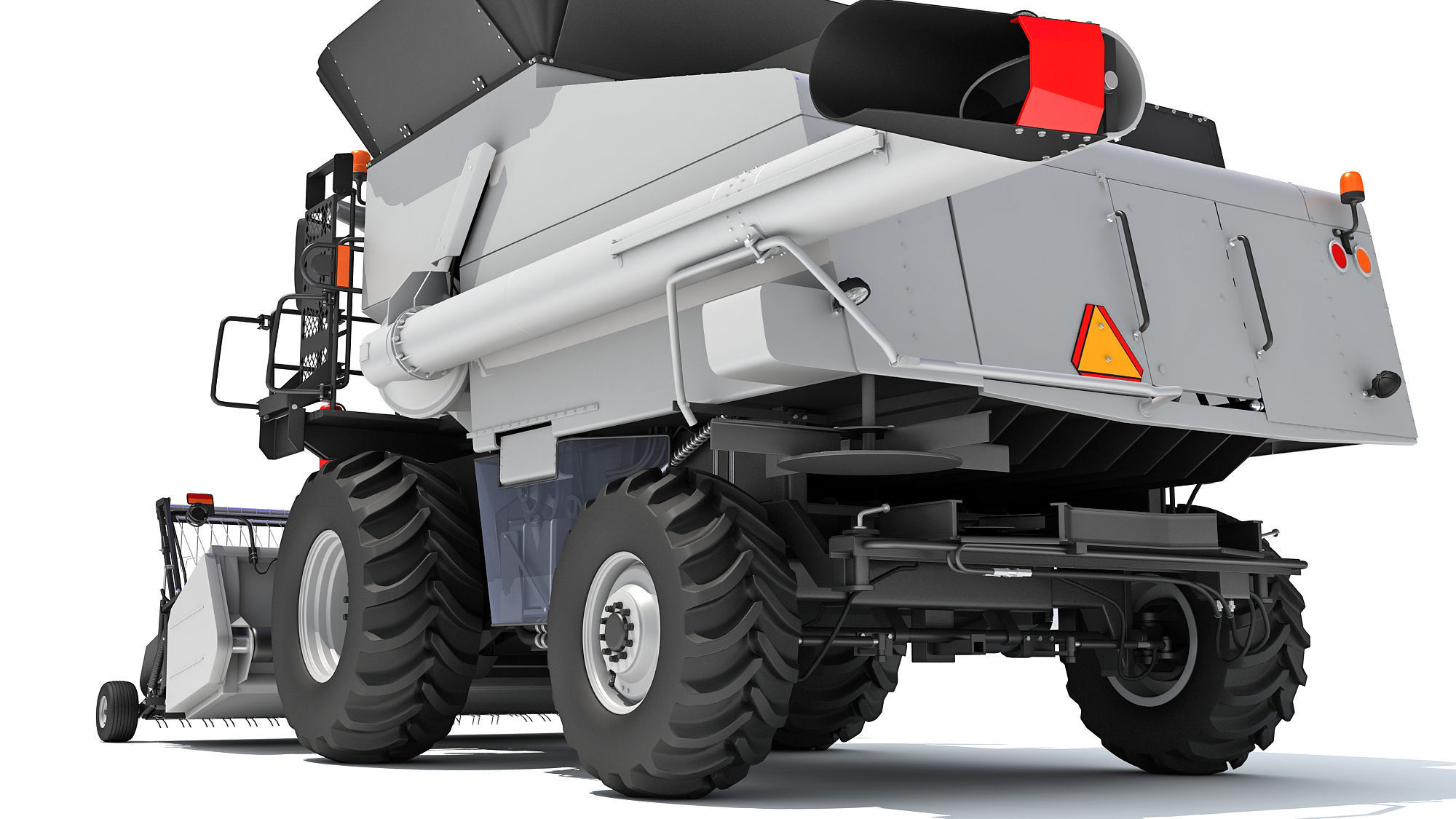 3D Harvester combine 3D model_16