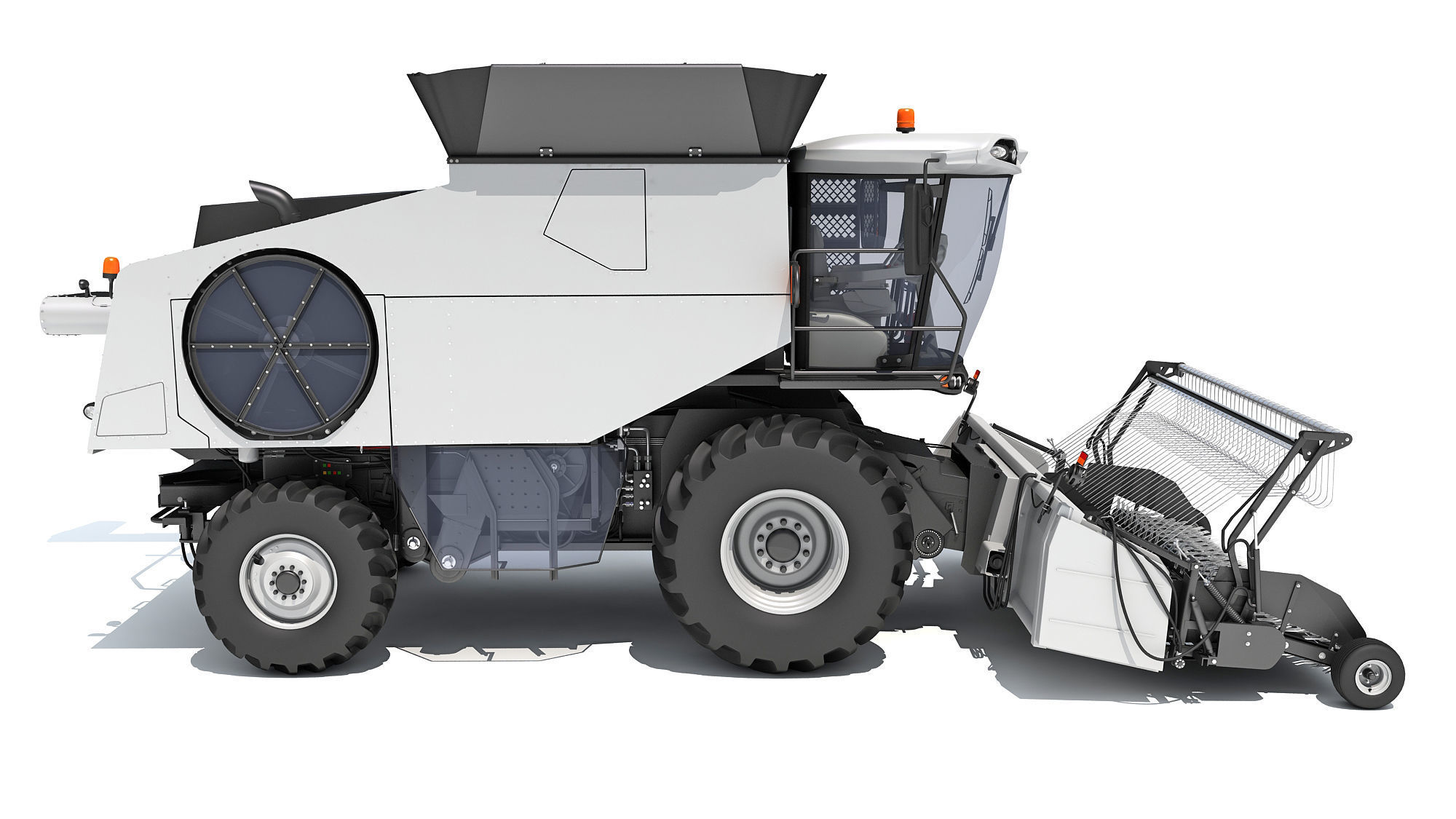 3D Harvester combine 3D model_7