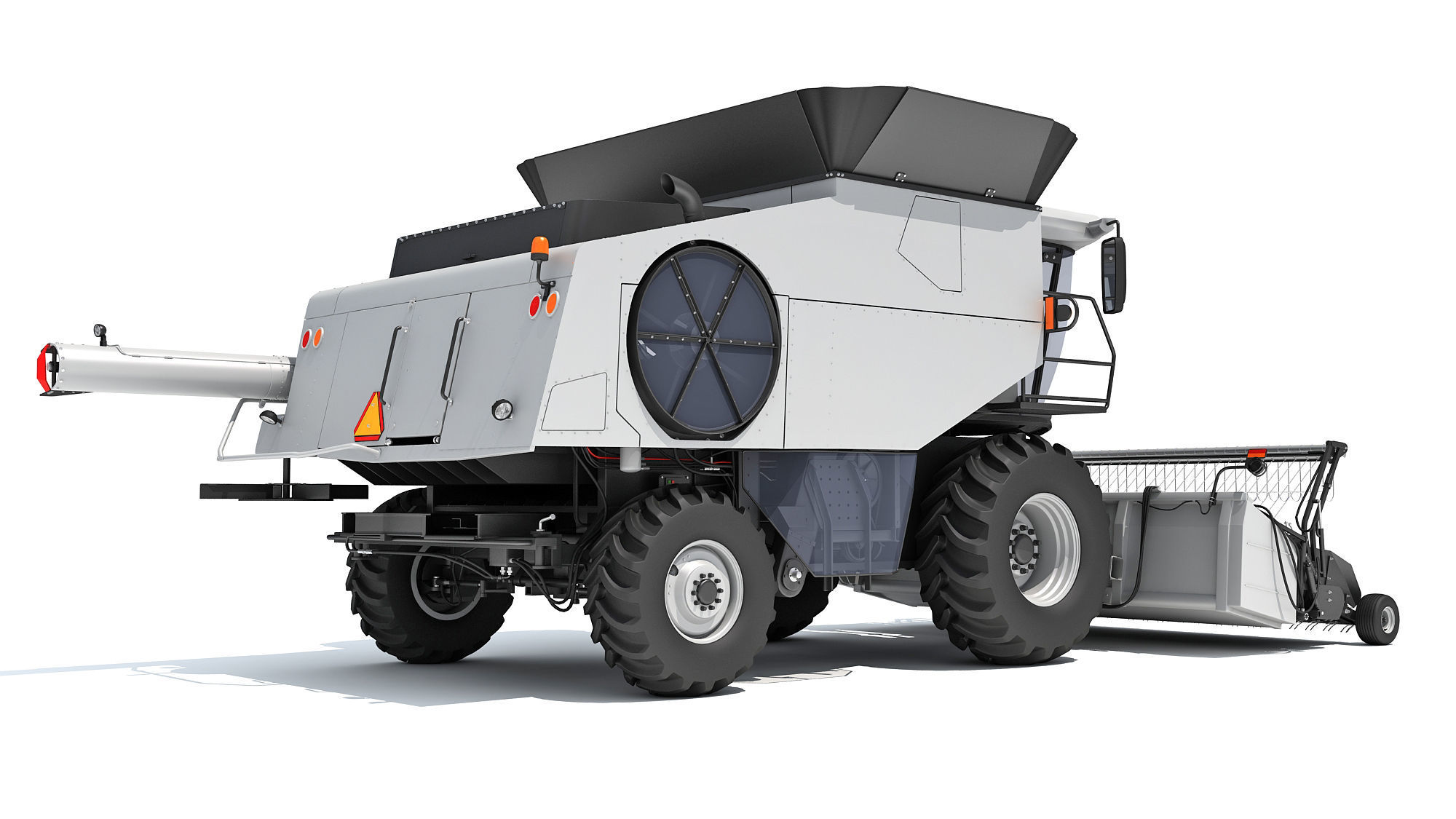 3D Harvester combine 3D model_5