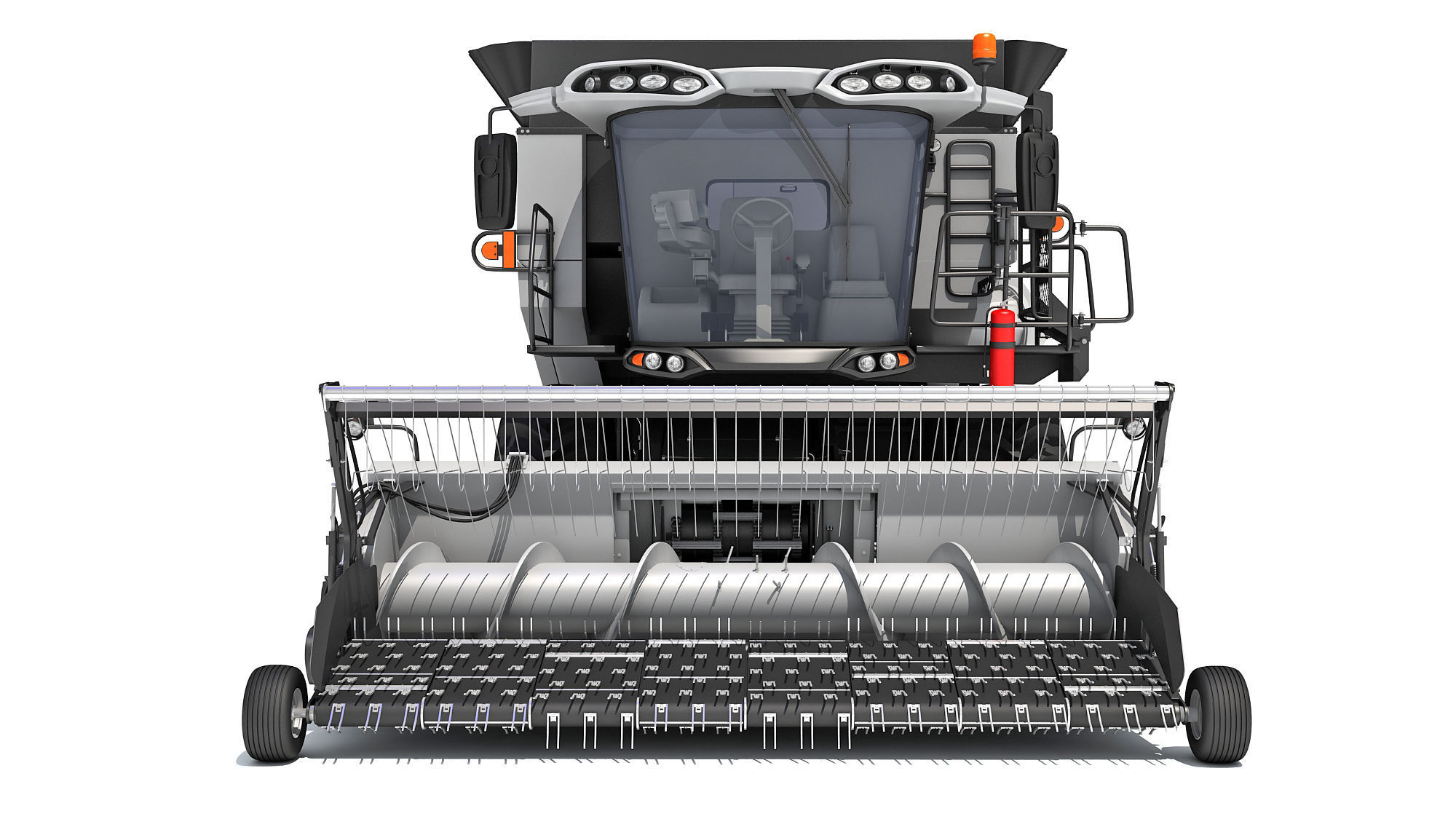 3D Harvester combine 3D model_11