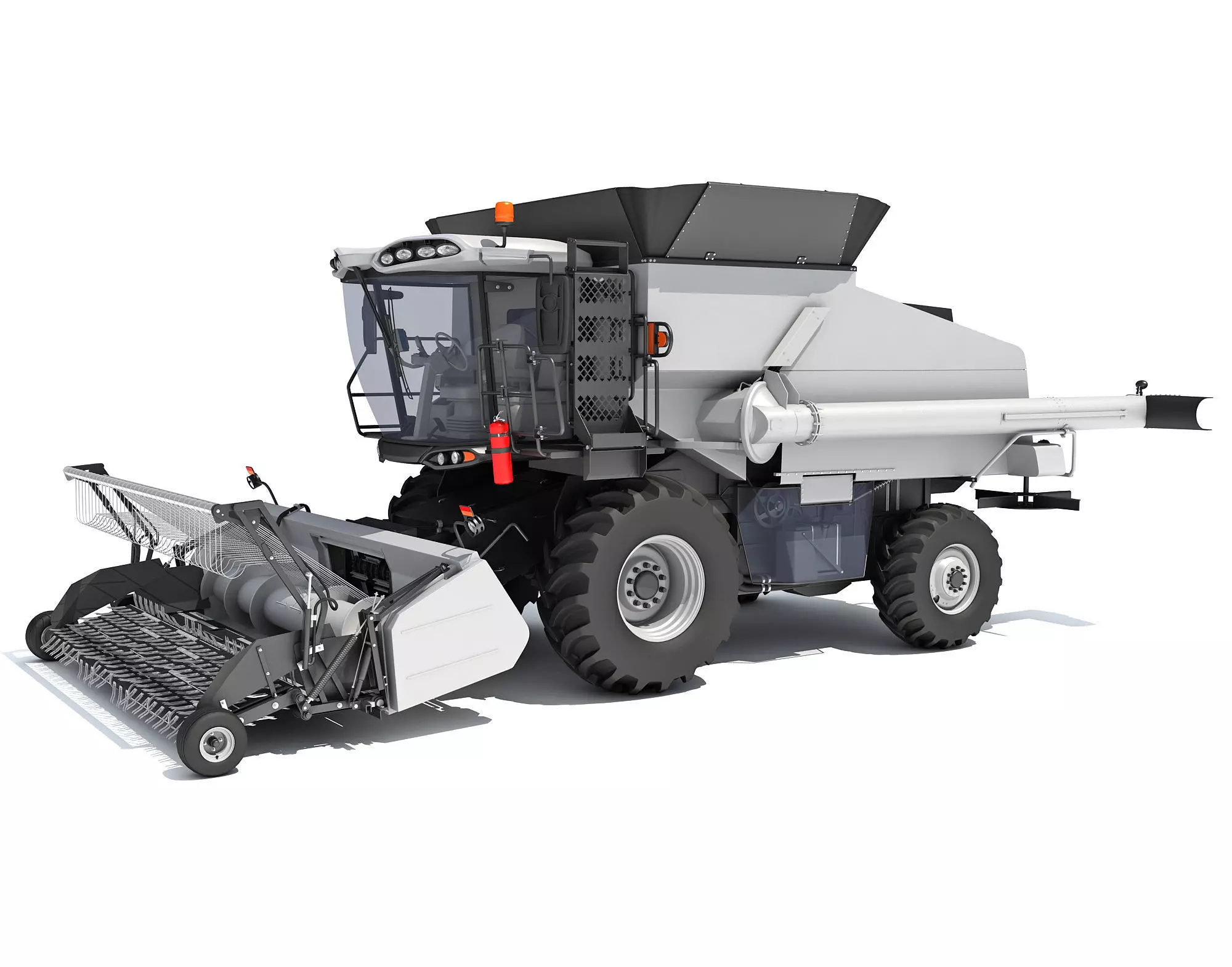 3D Harvester combine 3D model_0