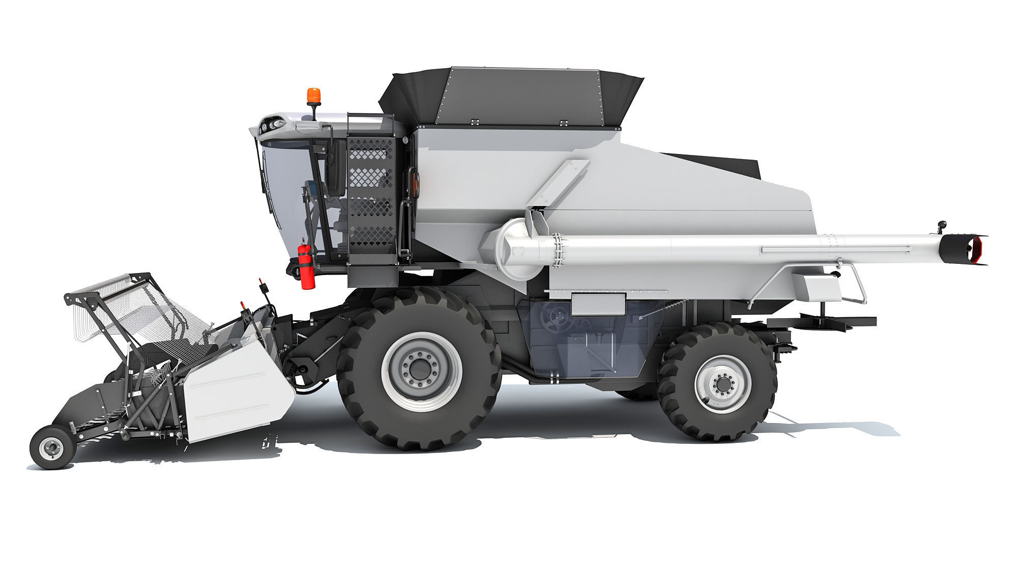 3D Harvester combine 3D model_1